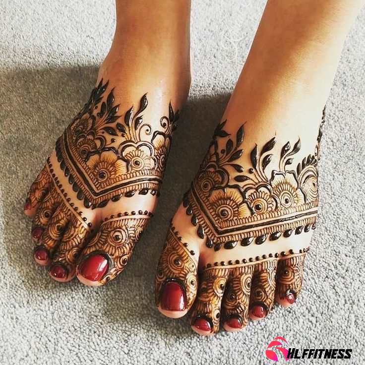 Leg Henna Designs Simple 