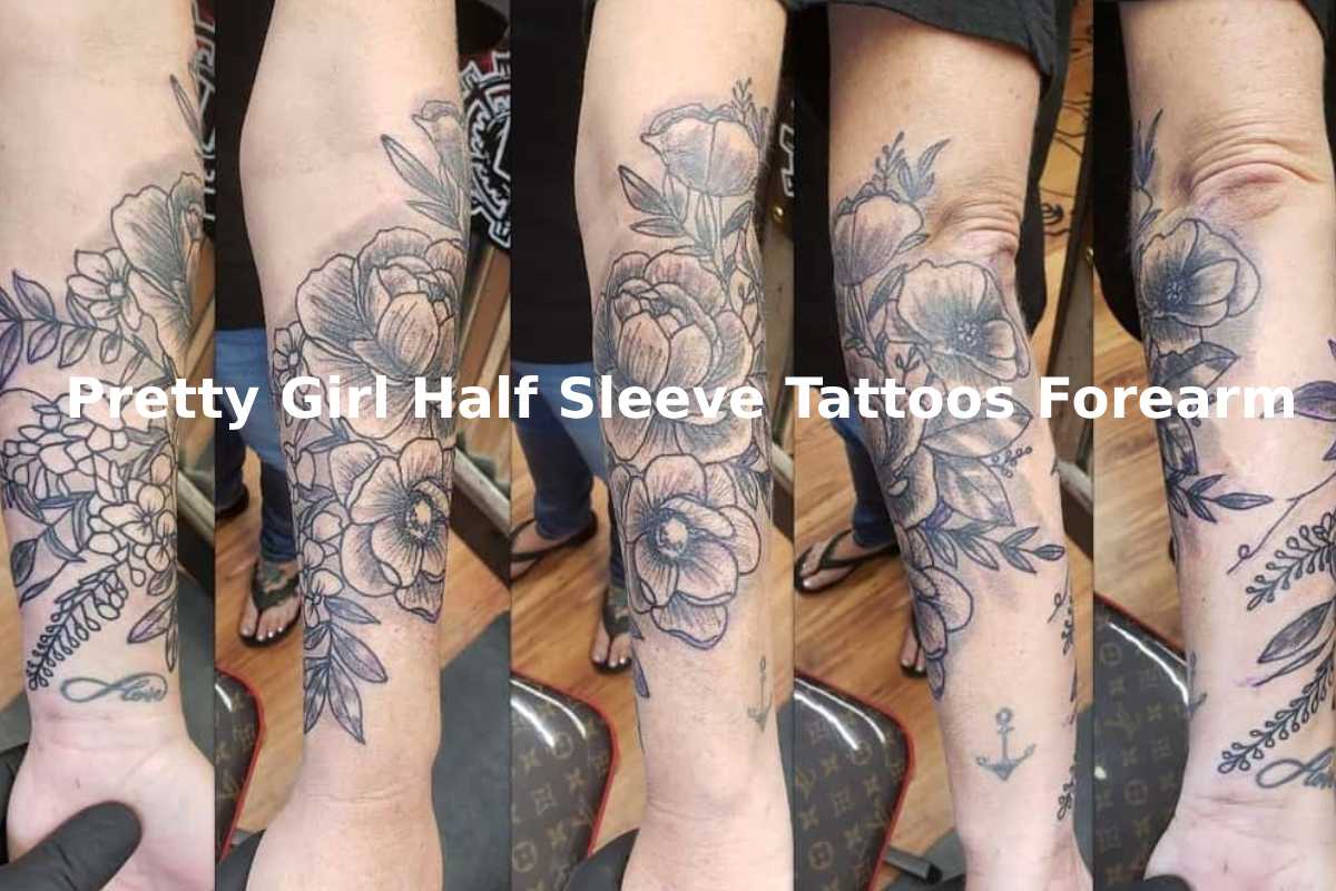 Pretty Girl Half Sleeve Tattoos Forearm