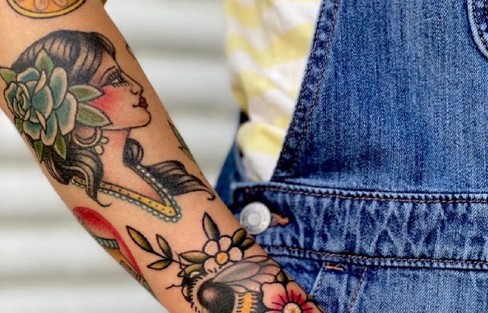 Colorful Unique Sleeve Tattoo