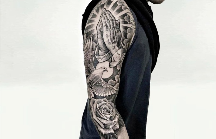 Meaningful Full Sleeve Tattoo