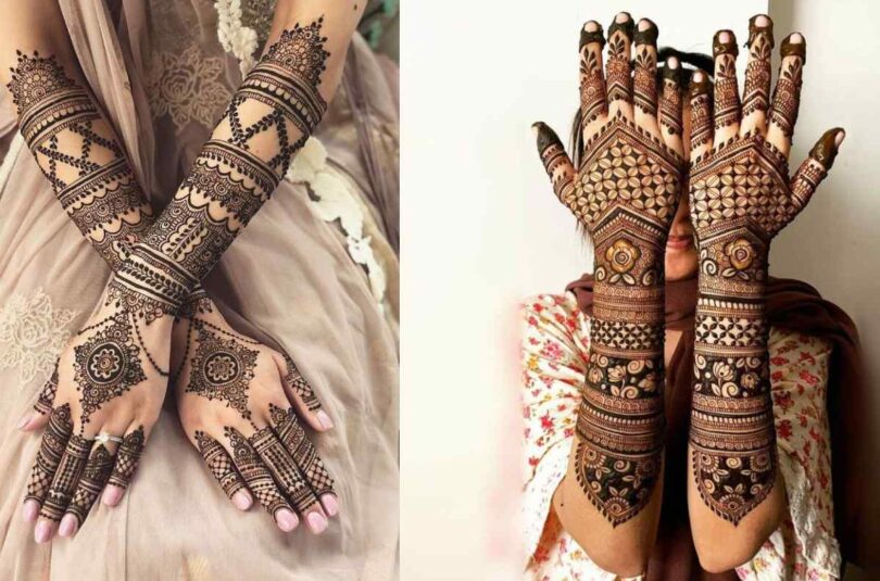 Back Full Hand Bridal Mehndi Design