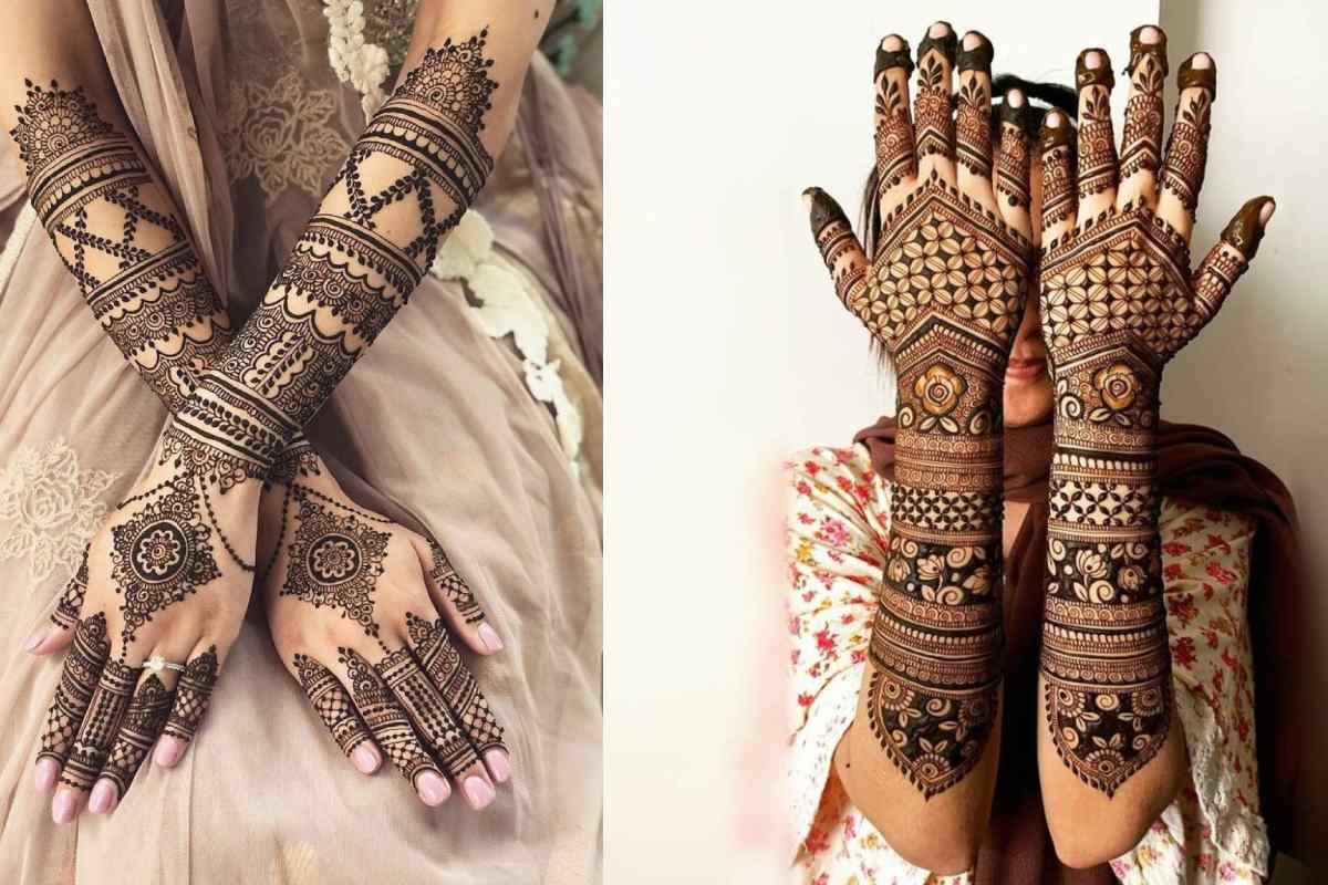 Back Full Hand Bridal Mehndi Design