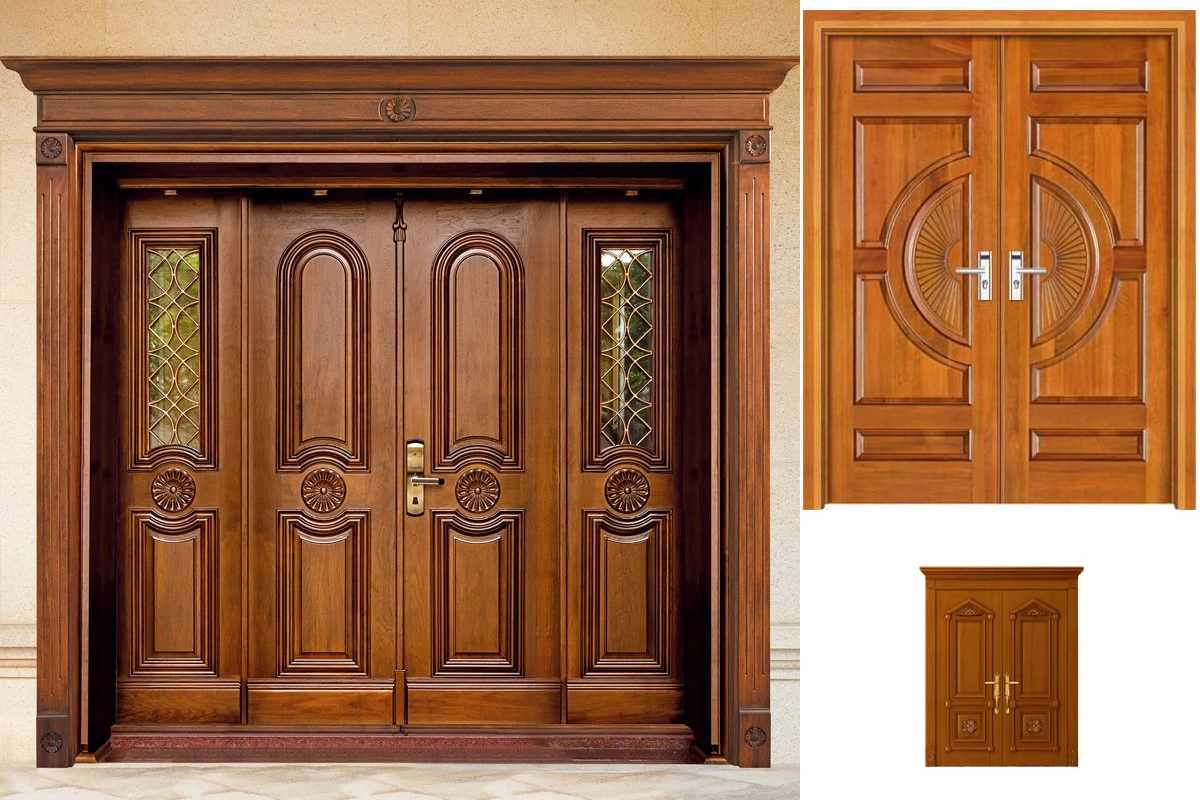 Double Door Design In Wood Images