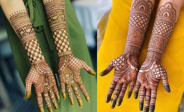 Simple Full Hand Mehndi Design Photo