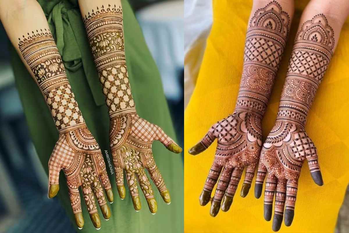 Simple Full Hand Mehndi Design Photo