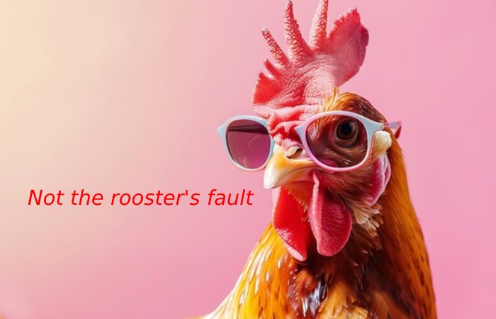 Not the rooster's fault.