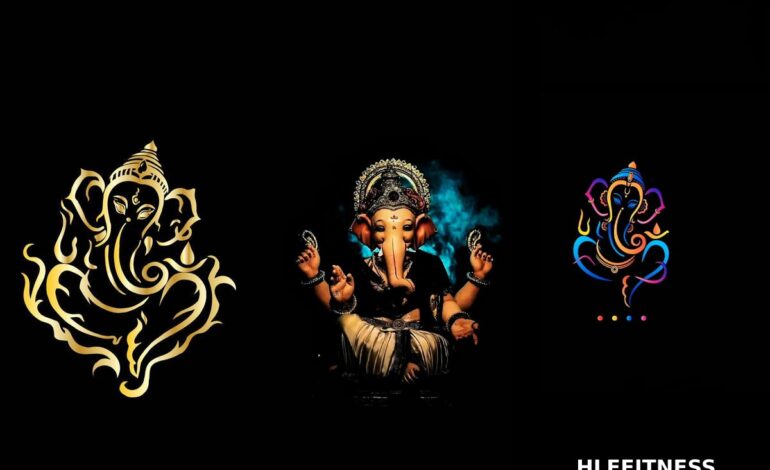 iPhone Full HD Ganesha Black Background