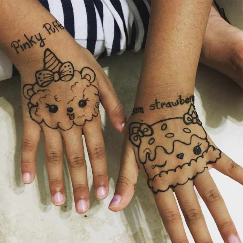 Simple Mehndi Designs For Kids