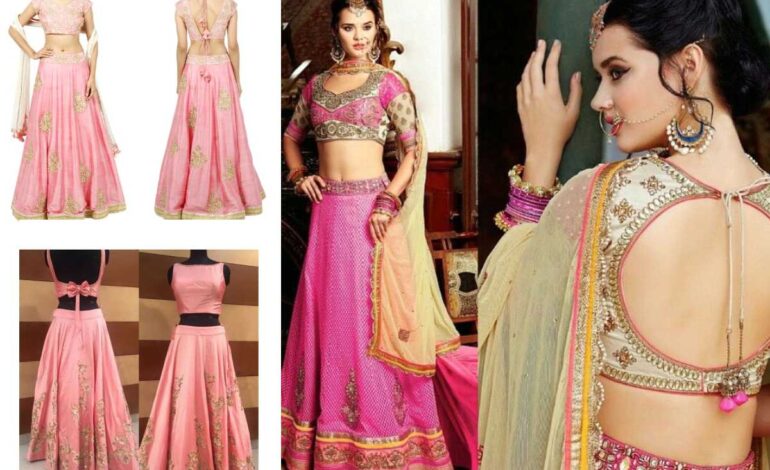 Blouse Designs For Lehenga Front And Back