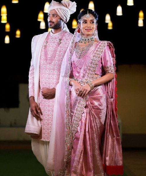 Purple Saree Bride