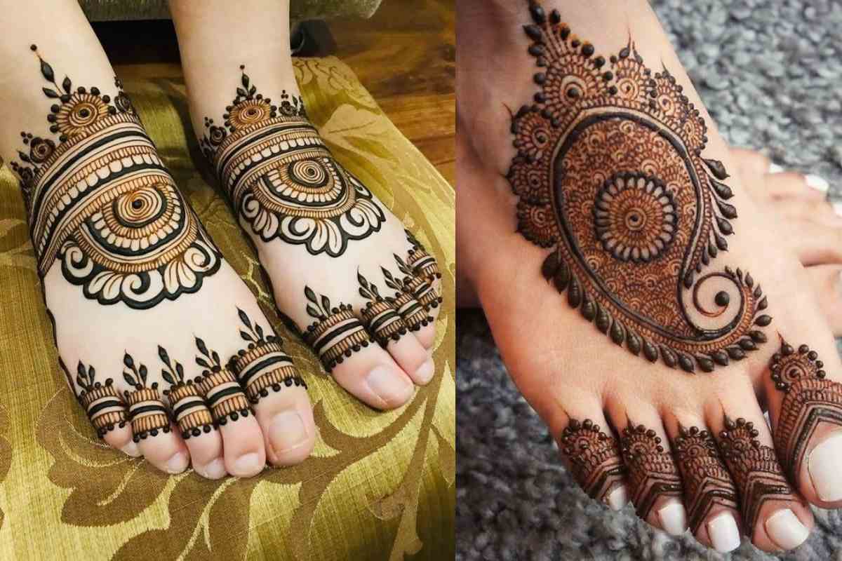 Foot Mehndi Design Simple And Easy Photo