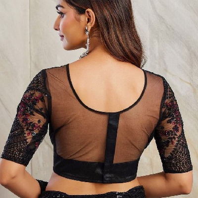 Black Net Blouse