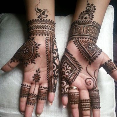 palm mehndi design