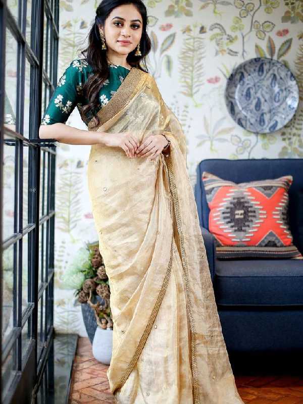 Golden Saree