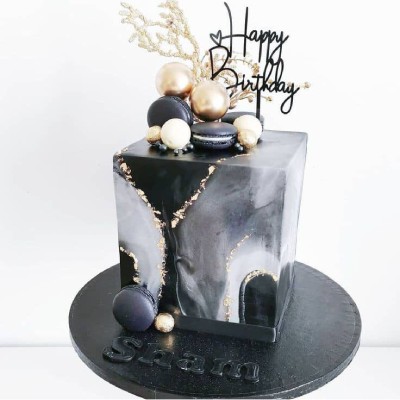 Simple Male Birthday Cake Design