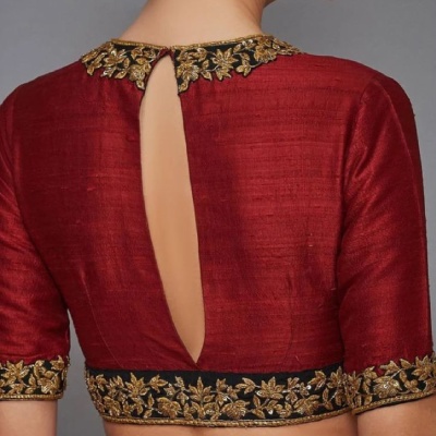 Key Hole Blouse Design