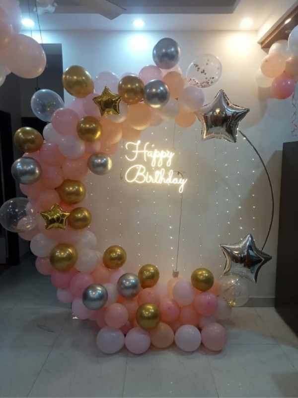 Simple Birthday Stage Decorations