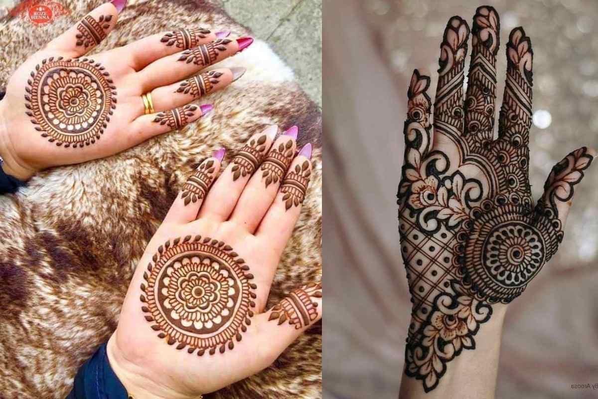 Cute And Simple Mehndi Design For Palm