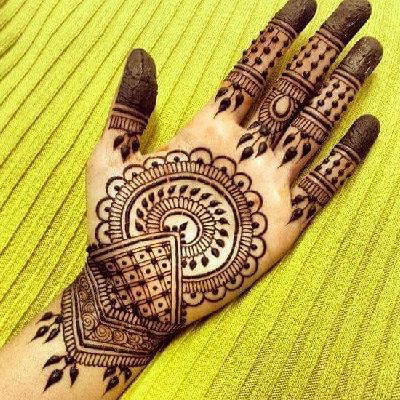 palm mehndi design