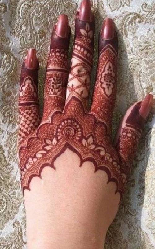 Finger Mehndi Back side