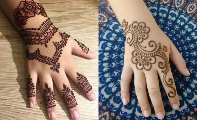 Mehndi Designs For Kids Back Hand