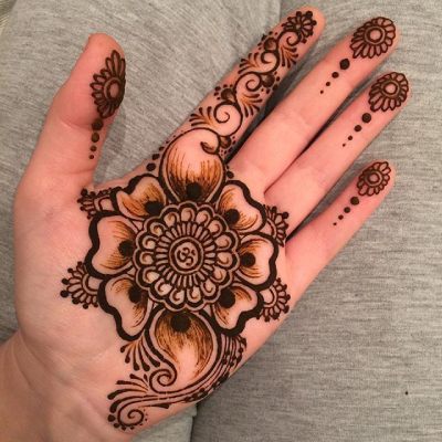 mehndi design palm