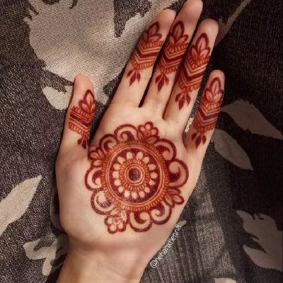 Front Hand Mehndi Designs