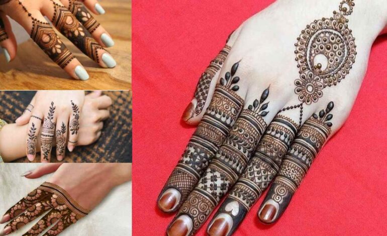 Mehndi Designs For Fingers Back Side