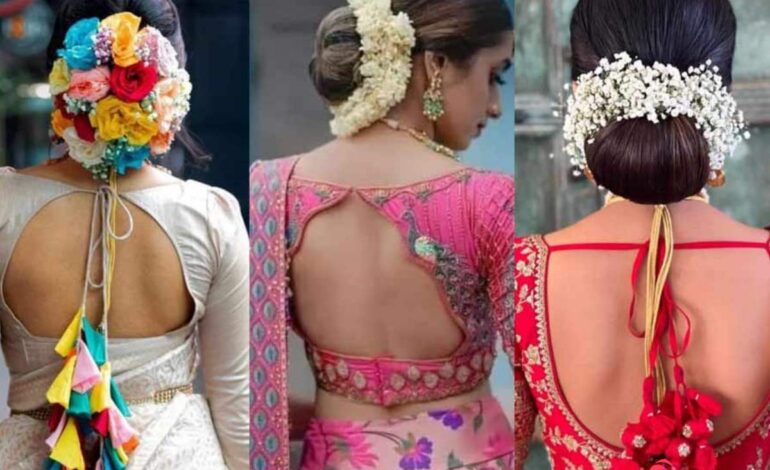 50 Latest Silk Blouse Back Neck Designs