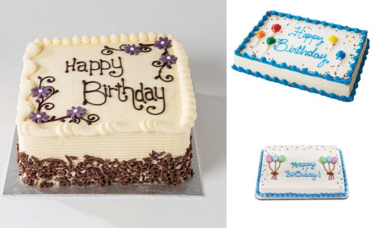 Male Simple Square Birthday Cake Designs