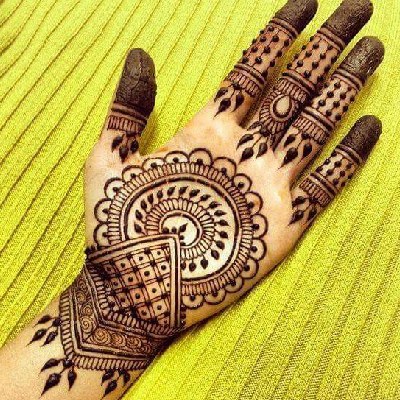 mehndi design palm