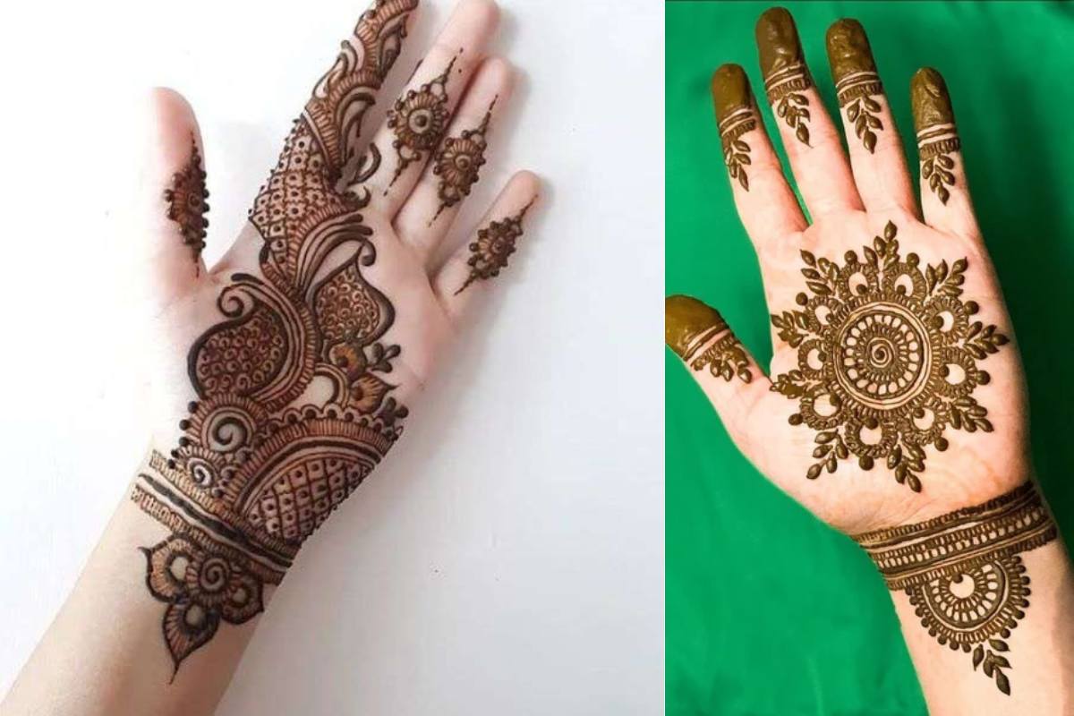 Simple Mehndi Design For Girls Front Hand