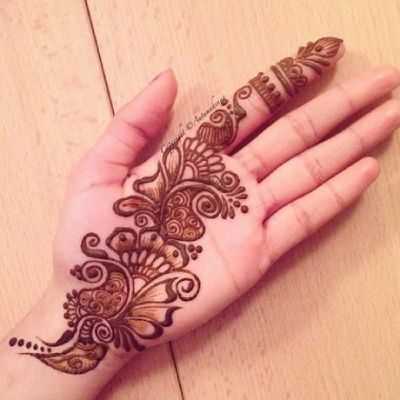 Front Hand Mehndi Designs