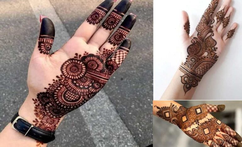 Pakistani Arabic Mehndi Design Front Hand