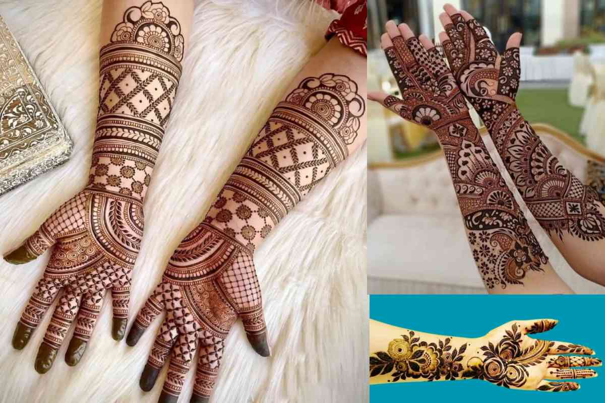 Front Hand Simple Mehndi Design Full Hand