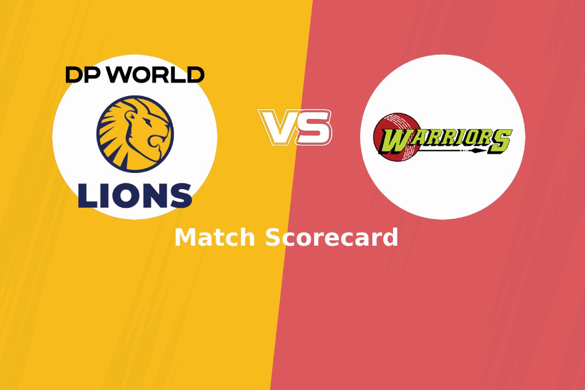 DP World Lions Vs Warriors (Cricket Team) Match Scorecard